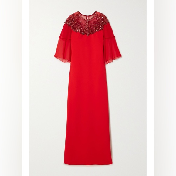 Jenny Packham red embellished gown - Picture 6 of 17